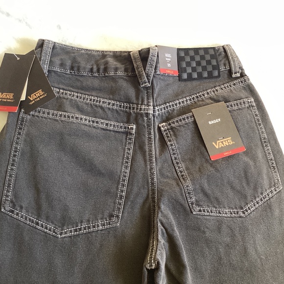 Vans “Off The Wall” Black Sirelle Graphic Baggy Pants - Picture 4 of 5